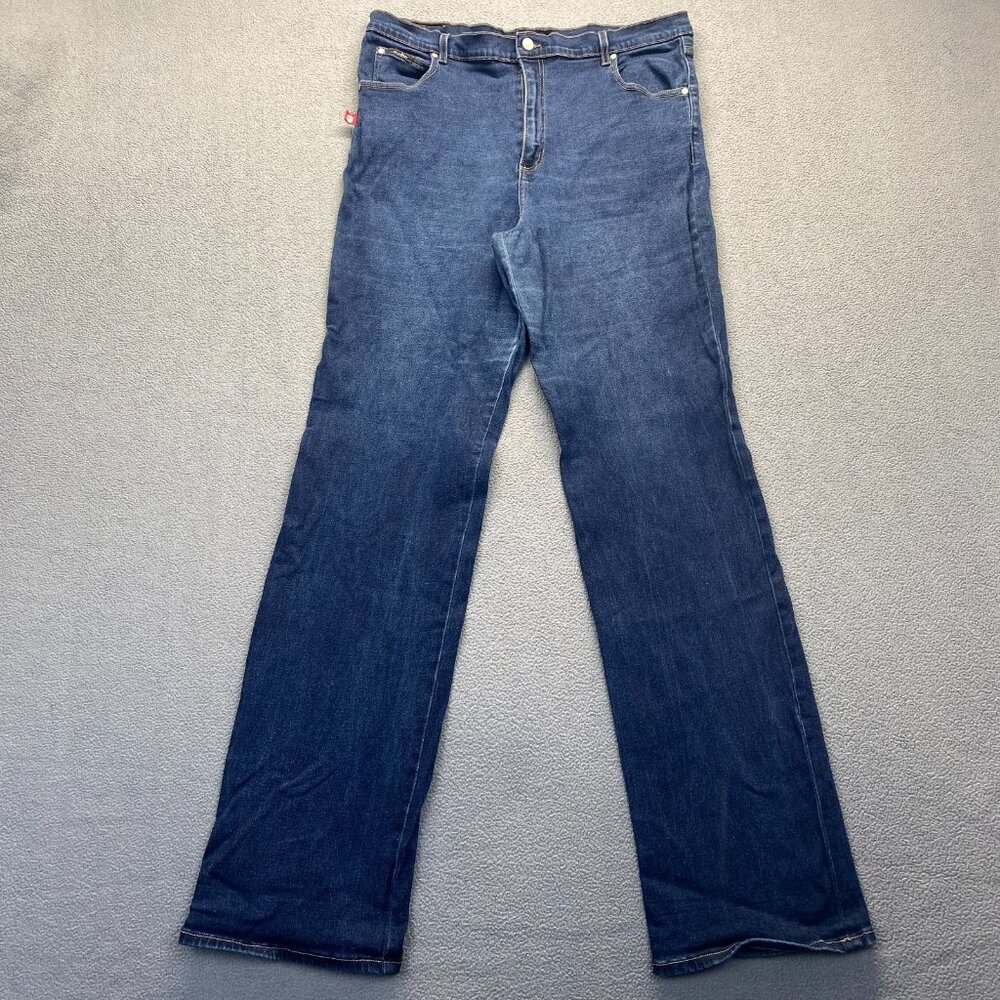 Milan Italy Couture Women jeans size 23‎ darker wash straight leg cotton denim